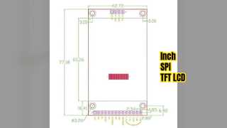. Polegada SPI TFT LCD Touch Display ILI 0x0