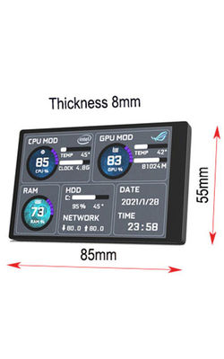 Bom preço. Processador central secundário RAM HDD 320x480 do monitor do PC de 3,5 IPS do monitor secundário de USB da polegada on-line