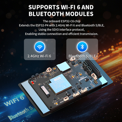 JC4880P443C_I_W placa de desenvolvimento IoT ESP32P4/C6 de código aberto com tela capacitiva IPS de resolução 480 × 800, suporte